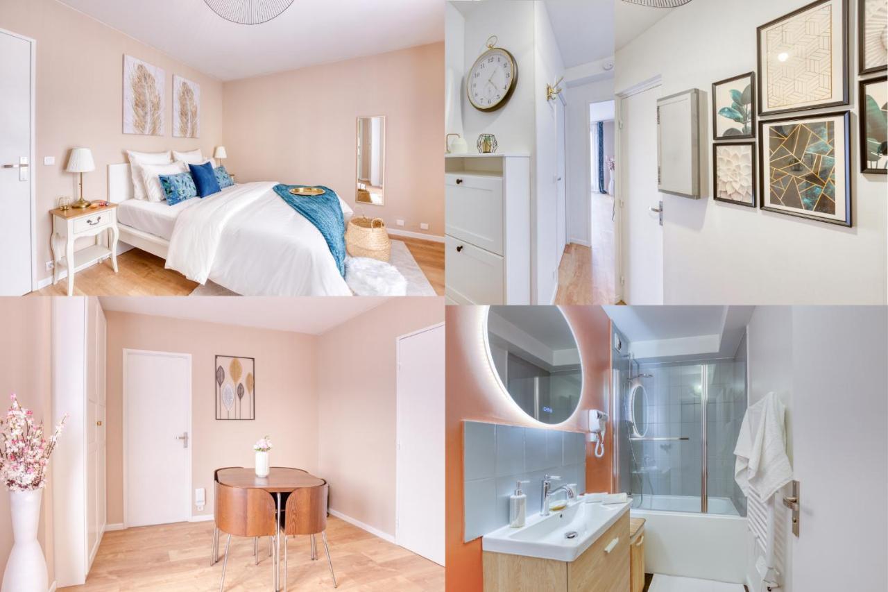 Studio Hotel - Lit King Size - Parking - Wifi - Proche Cdg Livry-Gargan Exteriör bild